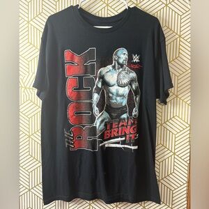 WWE The Rock Graphic Tee Large